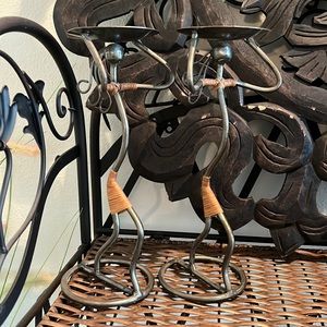 African-inspired woman candle holder